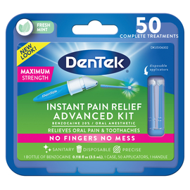DenTek Обезболивающие средство мгновенного действия. Расширенный набор