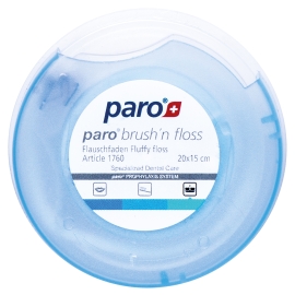paro® BRUSH'n FLOSS Зубная нить и щетка, суперфлос, 20 x 15 см